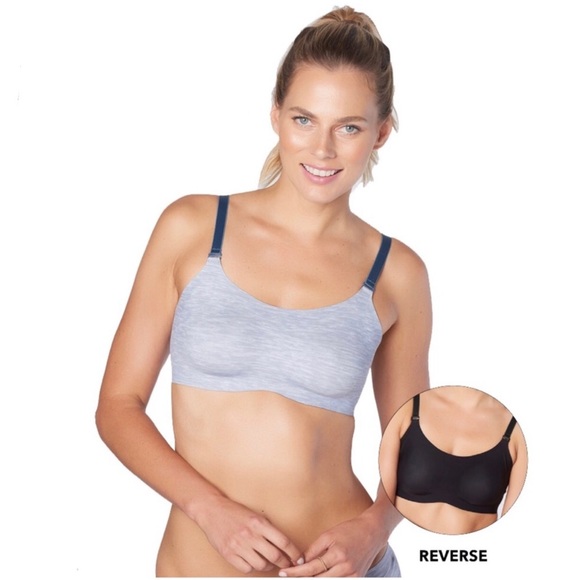 knix Other - Knix Evolution Bra Reversible Wireless Gray Black Size 3 (36B, 36C, 36D, 38B)